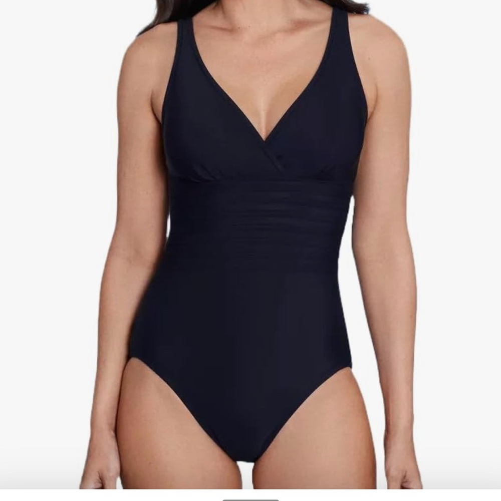 Elegant Black One-Piece Swimsuit